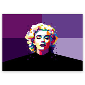 Поздравительная открытка с принтом Marilyn Monroe в Санкт-Петербурге, 100% бумага | плотность бумаги 280 г/м2, матовая, на обратной стороне линовка и место для марки
 | Тематика изображения на принте: girl | marilyn | monroe | usa | актриса | девушка | звезда | монро | мэрилин | певица | сша