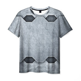 Мужская футболка 3D с принтом Страж в Санкт-Петербурге, 100% полиэфир | прямой крой, круглый вырез горловины, длина до линии бедер | 