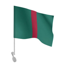 Флаг для автомобиля с принтом Зеленый/бордовый в Санкт-Петербурге, 100% полиэстер | Размер: 30*21 см | gucci | гучи | гуччи | полосы