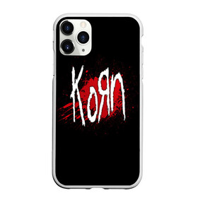 Чехол для iPhone 11 Pro Max матовый с принтом Korn в Санкт-Петербурге, Силикон |  | Тематика изображения на принте: band | blood | korn | metal | music | rock | атрибутика | группа | кровь | метал | музыка | рок