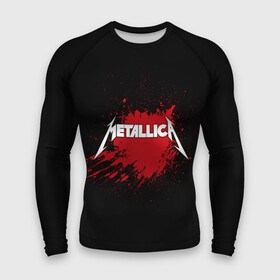 Мужской рашгард 3D с принтом Metallica в Санкт-Петербурге,  |  | band | blood | metal | metallica | music | rock | атрибутика | группа | кровь | метал | музыка | рок