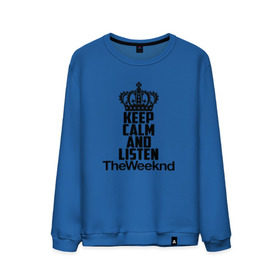 Мужской свитшот хлопок с принтом Keep calm and listen The Weeknd в Санкт-Петербурге, 100% хлопок |  | pbrb | pop | rb | the weeknd | trilogy | weeknd | xo | викенд | викнд | икс | иксо | макконен | музыкант | о | рнб | тесфайе | уикенд | уикнд | х | хип хоп | хипхоп | хо | эйбел | эр эн би