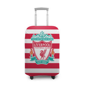 Чехол для чемодана 3D с принтом FC Liverpool в Санкт-Петербурге, 86% полиэфир, 14% спандекс | двустороннее нанесение принта, прорези для ручек и колес | england | football | liverpool fc | англия | ливерпуль | лого | фк | футбол | футбольный клуб
