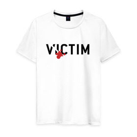 Мужская футболка хлопок с принтом GTA SA - Victim в Санкт-Петербурге, 100% хлопок | прямой крой, круглый вырез горловины, длина до линии бедер, слегка спущенное плечо. | carl johnson | grand theft auto | gta | los santos | sa | san andreas | гта