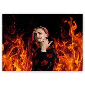 Поздравительная открытка с принтом Lil Pump - 103 в Санкт-Петербурге, 100% бумага | плотность бумаги 280 г/м2, матовая, на обратной стороне линовка и место для марки
 | Тематика изображения на принте: eskeetit | esskeetit | lil pump | pamp | pump | лил памп | маленький насос | насос | памп | эшкере | эшкереее | эщкэрэ