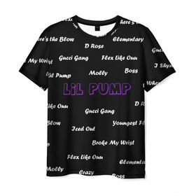 Мужская футболка 3D с принтом Lil Pump - 108 в Санкт-Петербурге, 100% полиэфир | прямой крой, круглый вырез горловины, длина до линии бедер | eskeetit | gucci gang | lil pump | pamp | pump | лил памп | маленький насос | насос | памп | эшкере | эшкереее | эщкере | эщкэрэ