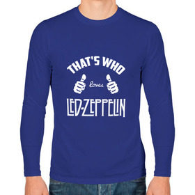 Мужской лонгслив хлопок с принтом Вот кто любит Led Zeppelin в Санкт-Петербурге, 100% хлопок |  | 