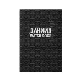 Обложка для паспорта матовая кожа с принтом Даниил Watch Dogs в Санкт-Петербурге, натуральная матовая кожа | размер 19,3 х 13,7 см; прозрачные пластиковые крепления | 