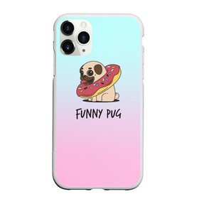 Чехол для iPhone 11 Pro Max матовый с принтом Funny PUG в Санкт-Петербурге, Силикон |  | animals | dog | dogs | gradient | illustration | inscription | lettering | pug | puppy | градиент | животные | иллюстрация | леттеринг | мопс | надпись | песик | собаки | щенок