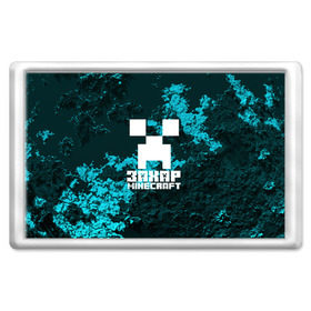 Магнит 45*70 с принтом Захар в стиле Minecraft в Санкт-Петербурге, Пластик | Размер: 78*52 мм; Размер печати: 70*45 | 