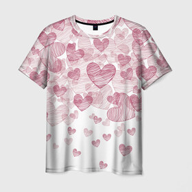 Мужская футболка 3D с принтом День любви в Санкт-Петербурге, 100% полиэфир | прямой крой, круглый вырез горловины, длина до линии бедер | 