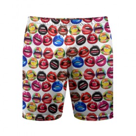 Мужские шорты 3D спортивные с принтом Lips Pattern в Санкт-Петербурге,  |  | Тематика изображения на принте: lips | love | pattern | pop art | арт | губы | девушкам | любовь | пафосные | поп арт | поцелуй | текстура | узор