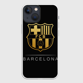 Чехол для iPhone 13 mini с принтом Barcelona Gold Edition в Санкт-Петербурге,  |  | barcelona | champions | gold | league | spain | style | барселона | испания | лига | чемпионов