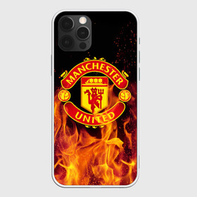 Чехол для iPhone 12 Pro с принтом FC Manchester United в Санкт-Петербурге, силикон | область печати: задняя сторона чехла, без боковых панелей | fc manchester united | manchester | манчестер юнайтед | футбол