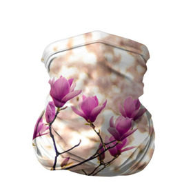Бандана-труба 3D с принтом Сакура в Санкт-Петербурге, 100% полиэстер, ткань с особыми свойствами — Activecool | плотность 150‒180 г/м2; хорошо тянется, но сохраняет форму | деревья | красота | небо | природа | сакура | цветение | цветы | япония