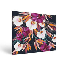 Холст прямоугольный с принтом Орхидея в Санкт-Петербурге, 100% ПВХ |  | flower | букет | краски | орхидеи | природа | текстуры | тропики | тропический | цветочки | цветы