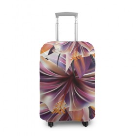 Чехол для чемодана 3D с принтом Необычный цветок в Санкт-Петербурге, 86% полиэфир, 14% спандекс | двустороннее нанесение принта, прорези для ручек и колес | flower | букет | краски | орхидеи | природа | текстуры | тропики | тропический | цветочки | цветы