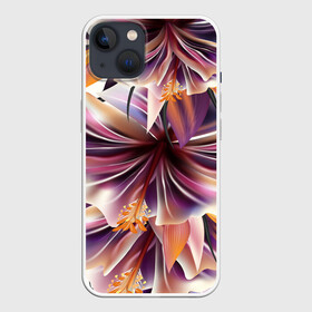 Чехол для iPhone 13 с принтом Необычный цветок в Санкт-Петербурге,  |  | flower | букет | краски | орхидеи | природа | текстуры | тропики | тропический | цветочки | цветы