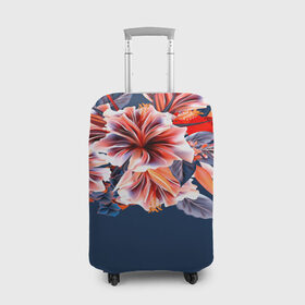Чехол для чемодана 3D с принтом Цветочная мода в Санкт-Петербурге, 86% полиэфир, 14% спандекс | двустороннее нанесение принта, прорези для ручек и колес | flower | букет | краски | орхидеи | природа | текстуры | тропики | тропический | цветочки | цветы