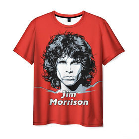 Мужская футболка 3D с принтом Jim Morrison в Санкт-Петербурге, 100% полиэфир | прямой крой, круглый вырез горловины, длина до линии бедер | Тематика изображения на принте: the doors | автор песен | вокалист | джим моррисон | звезда | музыка | певец | поэт | рок | рок музыка | фронтмен