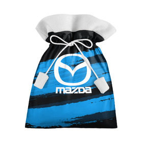 Подарочный 3D мешок с принтом Mazda MOTORs Blue в Санкт-Петербурге, 100% полиэстер | Размер: 29*39 см | 