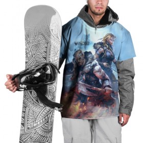 Накидка на куртку 3D с принтом Vikings в Санкт-Петербурге, 100% полиэстер |  | Тематика изображения на принте: 