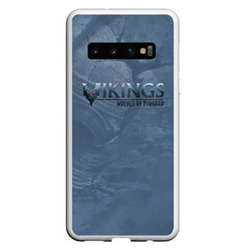 Чехол для Samsung Galaxy S10 с принтом Vikings в Санкт-Петербурге, Силикон | Область печати: задняя сторона чехла, без боковых панелей | midgard | viking | wolves | викинги | воин | волк | игра