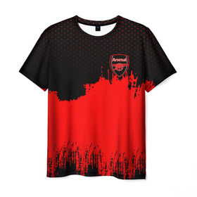 Мужская футболка 3D с принтом Arsenal Original в Санкт-Петербурге, 100% полиэфир | прямой крой, круглый вырез горловины, длина до линии бедер | football | soccer | арсенал