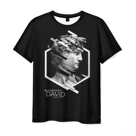 Мужская футболка 3D с принтом Renaissance David 3D в Санкт-Петербурге, 100% полиэфир | прямой крой, круглый вырез горловины, длина до линии бедер | аполон | арт | город | давид | искусство | культура | ренесанс | ренессанс | стиль | урбан