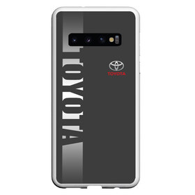 Чехол для Samsung Galaxy S10 с принтом TOYOTA ТОЙОТА в Санкт-Петербурге, Силикон | Область печати: задняя сторона чехла, без боковых панелей | auto | sport | toyota | авто | автомобиль | автомобильные | бренд | марка | машины | спорт | тойота