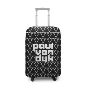 Чехол для чемодана 3D с принтом Paul Van Dyk в Санкт-Петербурге, 86% полиэфир, 14% спандекс | двустороннее нанесение принта, прорези для ручек и колес | paul van dyk | ван | дайк | дук | дюк | маттиас пауль | паул | пауль | пол