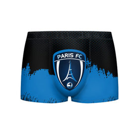 Мужские трусы 3D с принтом FC Paris Original uniform в Санкт-Петербурге, 50% хлопок, 50% полиэстер | классическая посадка, на поясе мягкая тканевая резинка | Тематика изображения на принте: football | soccer | париж