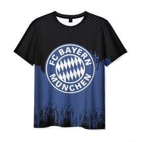 Мужская футболка 3D с принтом FC Bayern Munchen uniform в Санкт-Петербурге, 100% полиэфир | прямой крой, круглый вырез горловины, длина до линии бедер | football | soccer | байерн