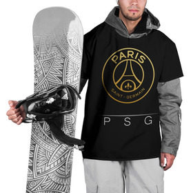 Накидка на куртку 3D с принтом PSG Gold в Санкт-Петербурге, 100% полиэстер |  | champions | france | germain | gold | league | neymar | paris | psg | saint | лига | псж | франция | чемпионов