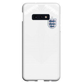 Чехол для Samsung S10E с принтом England home WC 2018 в Санкт-Петербурге, Силикон | Область печати: задняя сторона чехла, без боковых панелей | cup | england | fifa | russia | world | англия | мира | россия | чемпионат