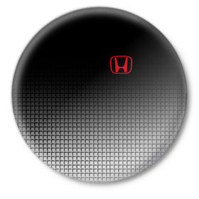 Значок с принтом HONDA SPORT в Санкт-Петербурге,  металл | круглая форма, металлическая застежка в виде булавки | марка | машины | хонда