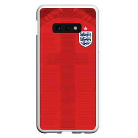 Чехол для Samsung S10E с принтом England away WC 2018 в Санкт-Петербурге, Силикон | Область печати: задняя сторона чехла, без боковых панелей | cup | england | fifa | russia | world | англия | мира | россия | чемпионат