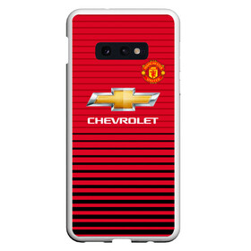 Чехол для Samsung S10E с принтом Man United Форма Home 18 19 в Санкт-Петербурге, Силикон | Область печати: задняя сторона чехла, без боковых панелей | mu | манчестер юнайтед | мю | форма