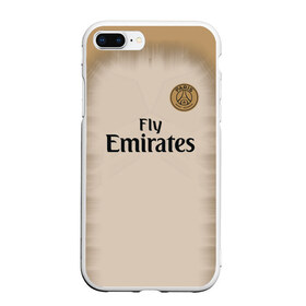 Чехол для iPhone 7Plus/8 Plus матовый с принтом PSG Форма Новая Away 18 19 в Санкт-Петербурге, Силикон | Область печати: задняя сторона чехла, без боковых панелей | 2019 | fcb | paris saint germain | psg | псж | форма | футбольная