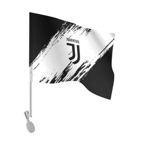 Флаг для автомобиля с принтом Juventus 2018 Original в Санкт-Петербурге, 100% полиэстер | Размер: 30*21 см | fly emirates | juventus | ronaldo | клуб | линии | мода | модные | мяч | реал мадрид | спорт | спортивные | стиль | футбол | футбольный клуб | экстрим | эмблема | ювентус