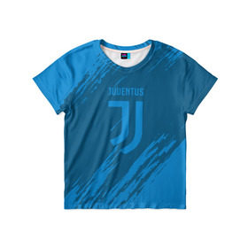 Детская футболка 3D с принтом Juventus 2018 Original в Санкт-Петербурге, 100% гипоаллергенный полиэфир | прямой крой, круглый вырез горловины, длина до линии бедер, чуть спущенное плечо, ткань немного тянется | 