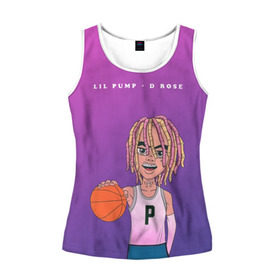 Женская майка 3D с принтом Lil Pump D Rose в Санкт-Петербурге, 100% полиэстер | круглая горловина, прямой силуэт, длина до линии бедра | hip hop | hiphop | lil pump | mc | rap | газзи гарсия | зачитал | клауд | клауд рэп | лил памп | лили | мс | памп | реп | репер | речитатив | рэп | рэпер | трэп | хип | хип хоп | хипхоп | хоп