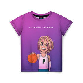 Детская футболка 3D с принтом Lil Pump D Rose в Санкт-Петербурге, 100% гипоаллергенный полиэфир | прямой крой, круглый вырез горловины, длина до линии бедер, чуть спущенное плечо, ткань немного тянется | hip hop | hiphop | lil pump | mc | rap | газзи гарсия | зачитал | клауд | клауд рэп | лил памп | лили | мс | памп | реп | репер | речитатив | рэп | рэпер | трэп | хип | хип хоп | хипхоп | хоп