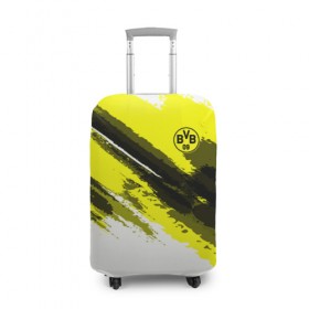 Чехол для чемодана 3D с принтом FC Borussia Original 2018 в Санкт-Петербурге, 86% полиэфир, 14% спандекс | двустороннее нанесение принта, прорези для ручек и колес | football | soccer | боруссия