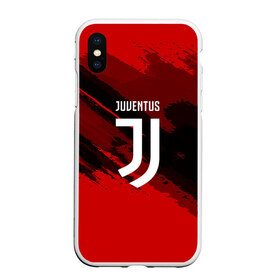 Чехол для iPhone XS Max матовый с принтом JUVENTUS SPORT RED в Санкт-Петербурге, Силикон | Область печати: задняя сторона чехла, без боковых панелей | football | soccer | ювентус