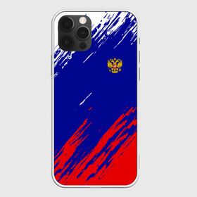 Чехол для iPhone 12 Pro с принтом RUSSIA SPORT / РОССИЯ СПОРТ в Санкт-Петербурге, силикон | область печати: задняя сторона чехла, без боковых панелей | russia | белый | болельщик | герб | двуглавый орел | корона | красный | лошадь | модные | надписи | орел | патриот | россия | синий | спорт | спортивные | триколор | униформа | фанат | цвет