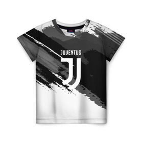 Детская футболка 3D с принтом JUVENTUS SPORT STYLE в Санкт-Петербурге, 100% гипоаллергенный полиэфир | прямой крой, круглый вырез горловины, длина до линии бедер, чуть спущенное плечо, ткань немного тянется | football | soccer | ювентус