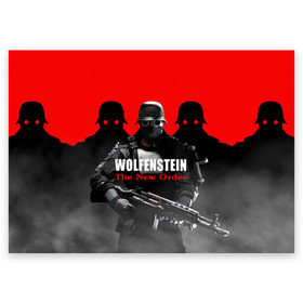 Поздравительная открытка с принтом Wolfenstein: The New Order в Санкт-Петербурге, 100% бумага | плотность бумаги 280 г/м2, матовая, на обратной стороне линовка и место для марки
 | game | вильгельм череп штрассе | вольфенштайн: новый порядок | игра | игрок | молот евы | оружие | уильям бласковиц | шутер