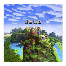 Магнитный плакат 3Х3 с принтом Лена - Minecraft в Санкт-Петербурге, Полимерный материал с магнитным слоем | 9 деталей размером 9*9 см | minecraft | алена | добывать | елена | игра | игрушка | имя | компьютерная | кубики | лена | ленка | леночка | майкрафт | майн крафт | майнкрафт | пиксели | пиксель | ремесло | с именем | шахта