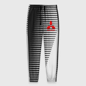 Мужские брюки 3D с принтом MITSUBISHI SPORT в Санкт-Петербурге, 100% полиэстер | манжеты по низу, эластичный пояс регулируется шнурком, по бокам два кармана без застежек, внутренняя часть кармана из мелкой сетки |  машина | марка | митсубиси